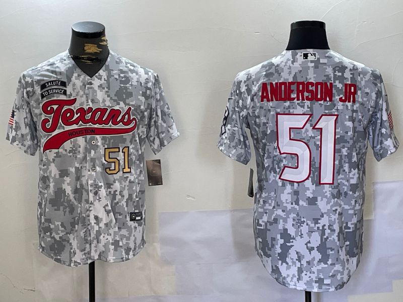 Men Houston Texans #51 Anderson jr Nike Arctic Camo 2024 Salute to Service Limited NFL Jersey style 2